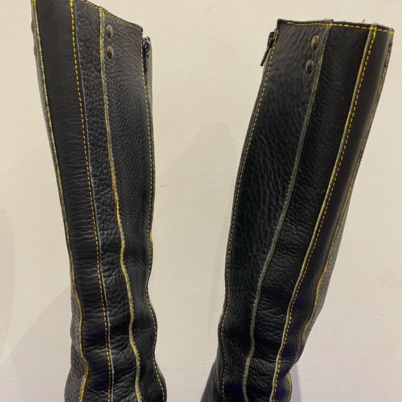 Fluevog vintage Andante black leather boots size US 10 - Picture 4 of 16